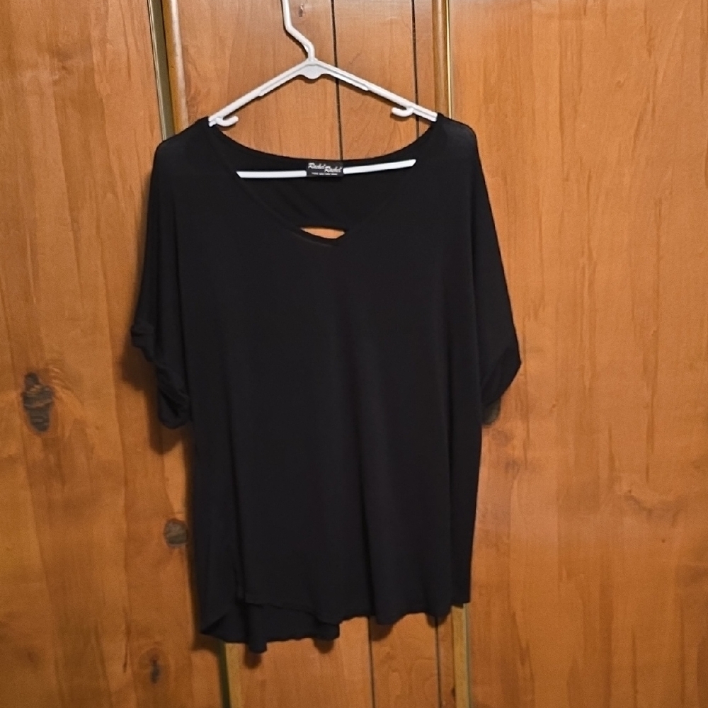 Rachel Rachel Black Short Sleeve Top